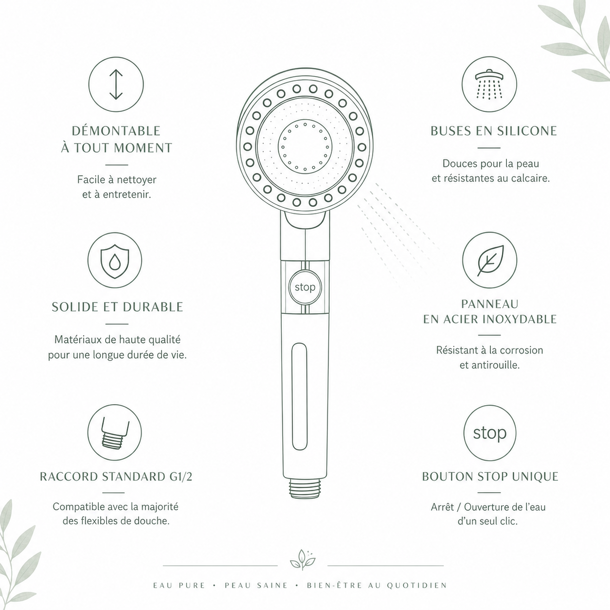Pommeau de Douche Haute Pression Novumi™