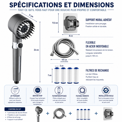 Pommeau de Douche Haute Pression Novumi™