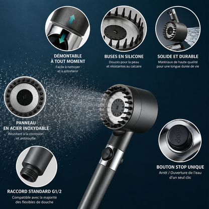 Pommeau de Douche Haute Pression Novumi™