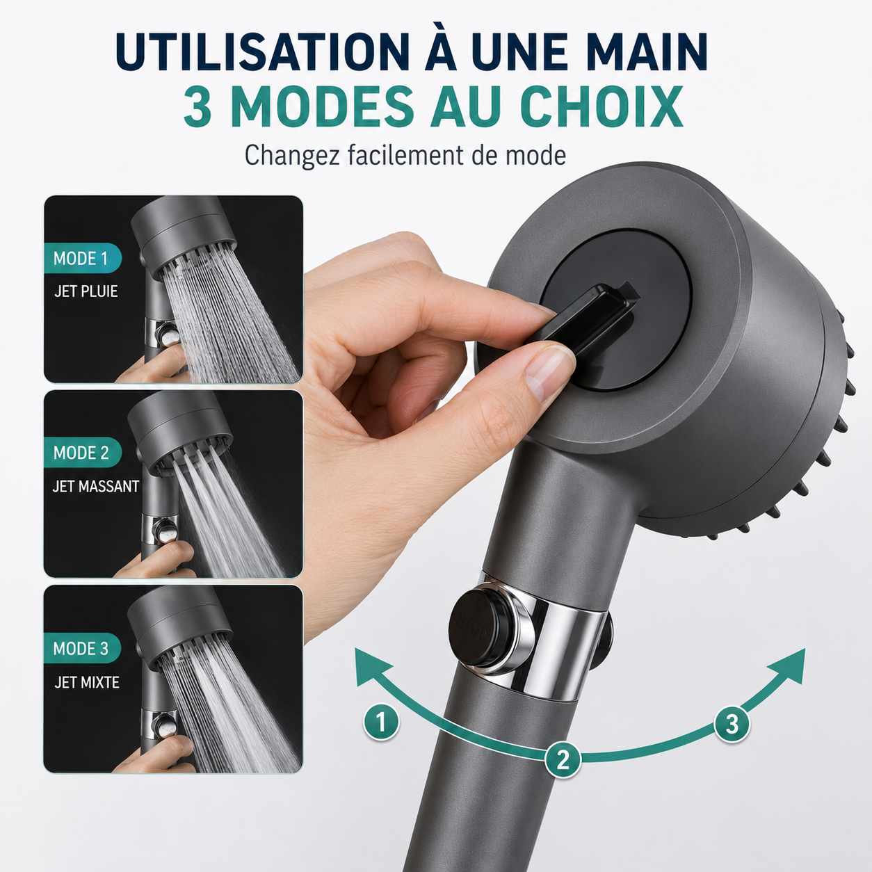 Pommeau de Douche Haute Pression Novumi™